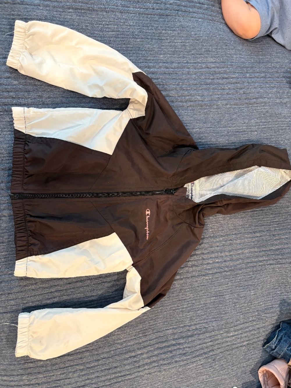 cropped champion rain jacket
